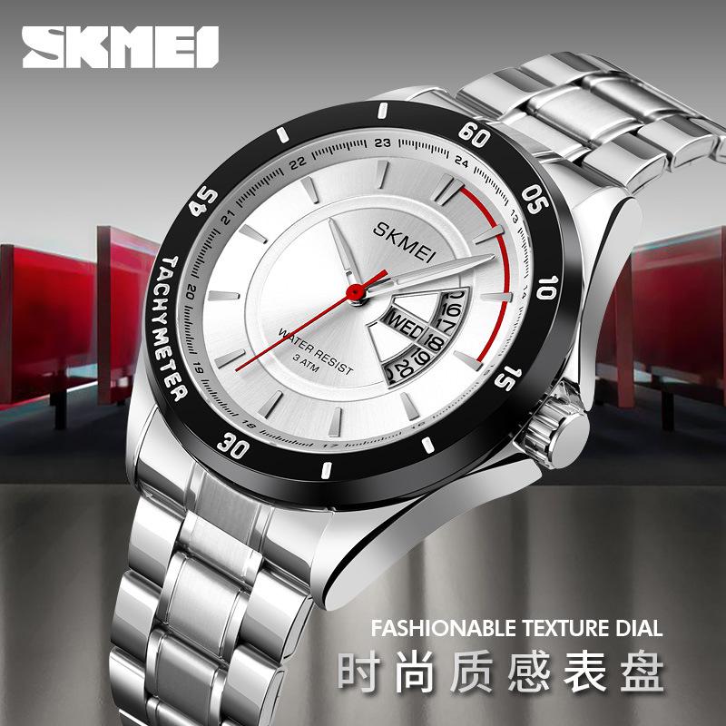 Moment Beauty Модные мужские кварцевые часы, календарь, неделя, персонализированный циферблат с солнцезащитным козырьком, деловые водонепроницаемые часы для мужчин