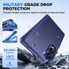 Protective Phone Case with Wireless Charging Support and Hinge Protection for Samsung Galaxy Z Fold 8-Blue