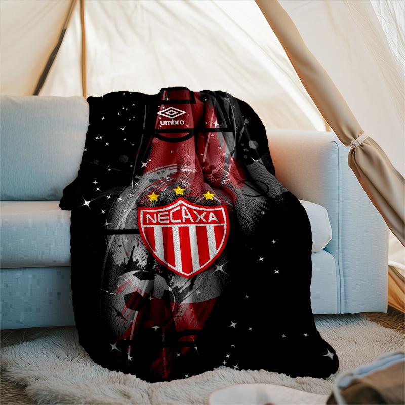 1PC Football Crest Heartbeat Printed Soft Flannel Blanket Throw for Adult Bedroom Living Room Sofa Camping Travel Fan gifts Christmas Gifts