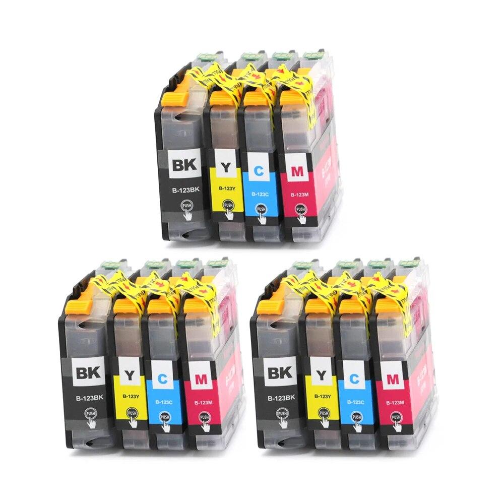 Новый чернильный картридж LC123 для принтера Brother MFC-J4410DW MFC-J4510DW MFC-J4610DW MFC-J4710DW MFC-J470DW MFC-J6920DW MFC-J870DW