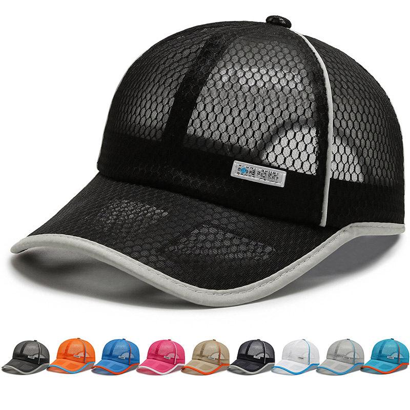 New Men's and Women's Mesh Baseball Cap Couple Trend F1 Truck Driver Outdoor Fishing Shade Travel Riding Sports Surfing Cool Hat