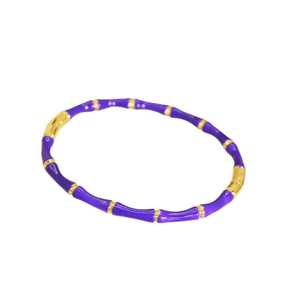 Stainless Steel Enamel Resin Bracelet Colorful Stainless Steel Bangle Bamboo Joint Bangle Party
