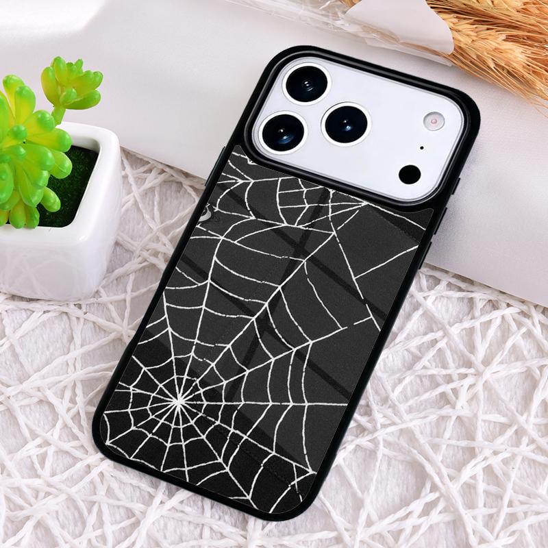 Spider Web Head Mask Shockproof Phone Case for iPhone 17 Air 16e 15 11 12 14 13 Pro Max Cover Coque