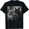 Frenchie Buddies Забавный Французский Бульдог Курит Сигарету Мем Подарок Унисекс Футболка