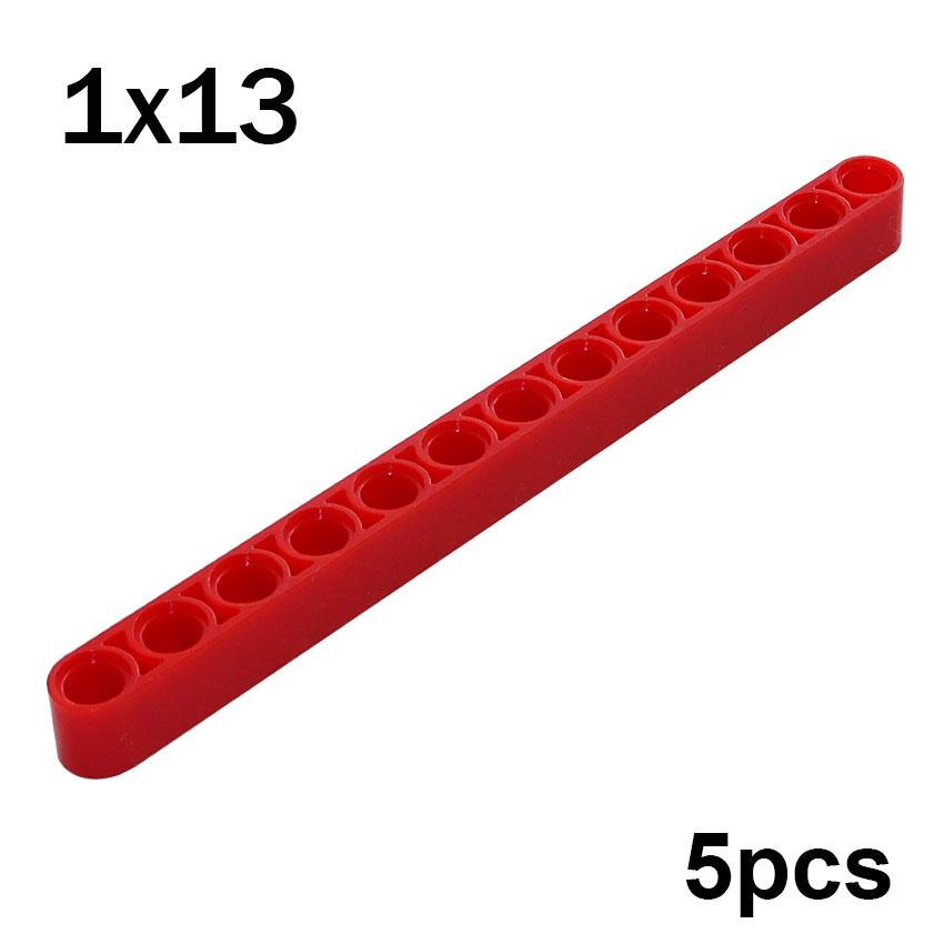 Рычаг толстый 1x13 DIY Образовательные кубики 5 шт. Технические MOC 41239 Высокотехнологичные собираемые части Строительные блоки