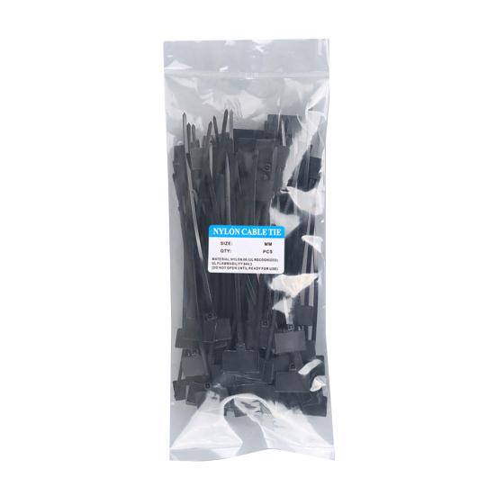 100 Pcs Nylon Marker Cable Zip Ties Self-Locking Zip Tags with Write On Cord Label for Electronics Network Ethernet Wire Organization
