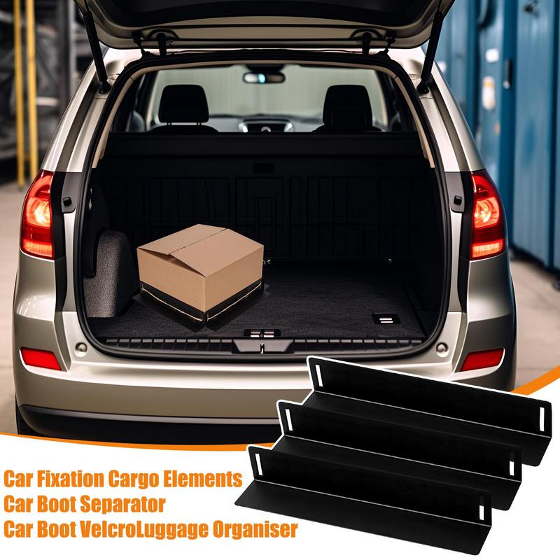 Car Cargo Blocks 3 Pieces Car Storage Organizer Trunk Blocks Easy Installation Multipurpose Automotive Trays Containment System