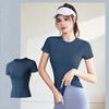 Yoga Shirts Women Quick Dry Seamless Running Tops Tight Workout Gym Short Sleeve Fitness Sports