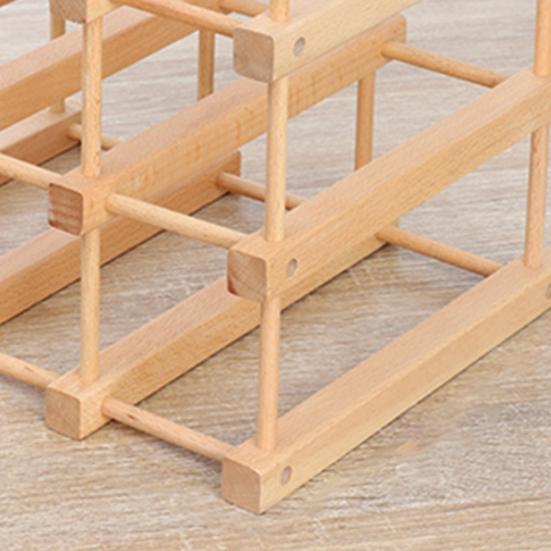 Деревянный стеллаж для вина, модульные стеллажи для хранения вина, сборка своими руками, держатель для винных бутылок, экономящий место, столешница для горизонтального хранения 12 бутылок