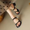 Мода 2024 Лето Современные Уличные Шлепанцы Женская Обувь Открытый Носок Массивный Каблук Женские Мюли Обувь на Высоком Каблуке для Женщин Обувь Ручной Работы