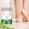 Крем для ног с маслом чайного дерева, восстанавливающий крем для ног, для лечения спортсменов, удаление омертвевшей кожи, пилинг, увлажняющий отшелушивающий крем для сухих потрескавшихся пяток, 1,7 жидких унций