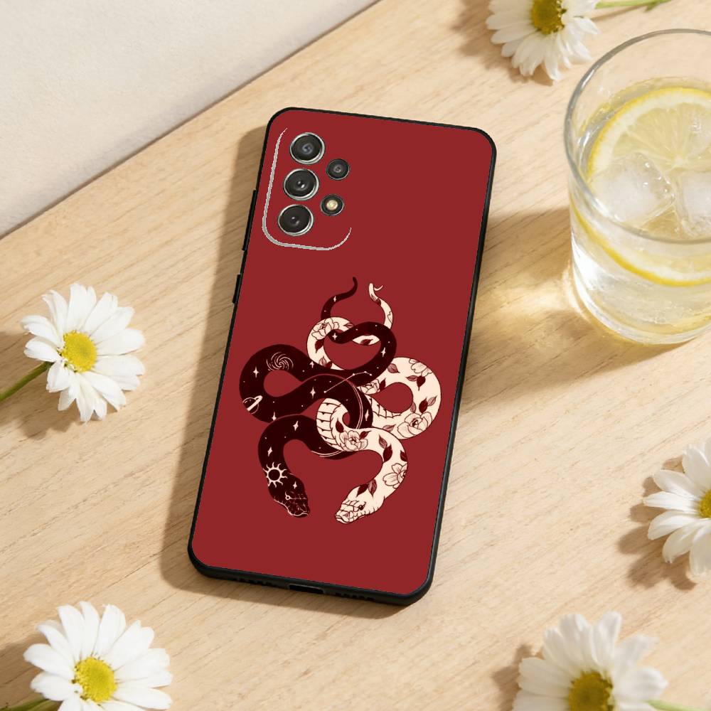 Чехол для телефона «Змея Божественной Мудрости» для Samsung S25, S24, S21, S22, S23, S30, Ultra, S20, Plus, Мягкий силиконовый черный чехол