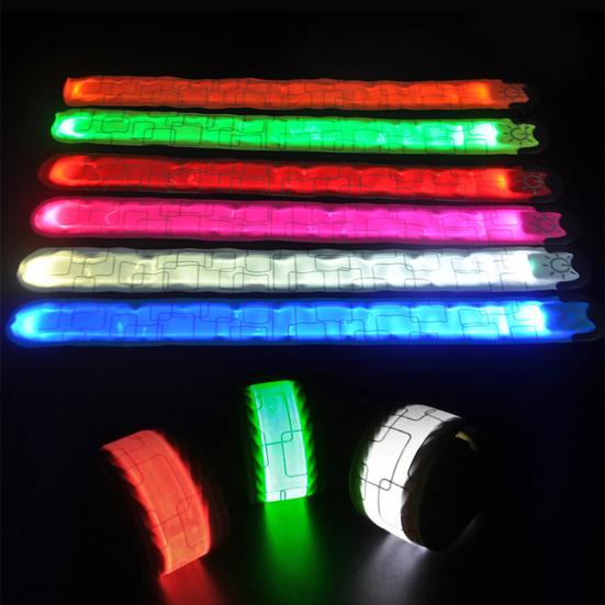Перезаряжаемый светодиодный браслет для бега, светящиеся браслеты со светодиодной подсветкой, браслет для ночного велоспорта, ходьбы, бега, беговой экипировки
