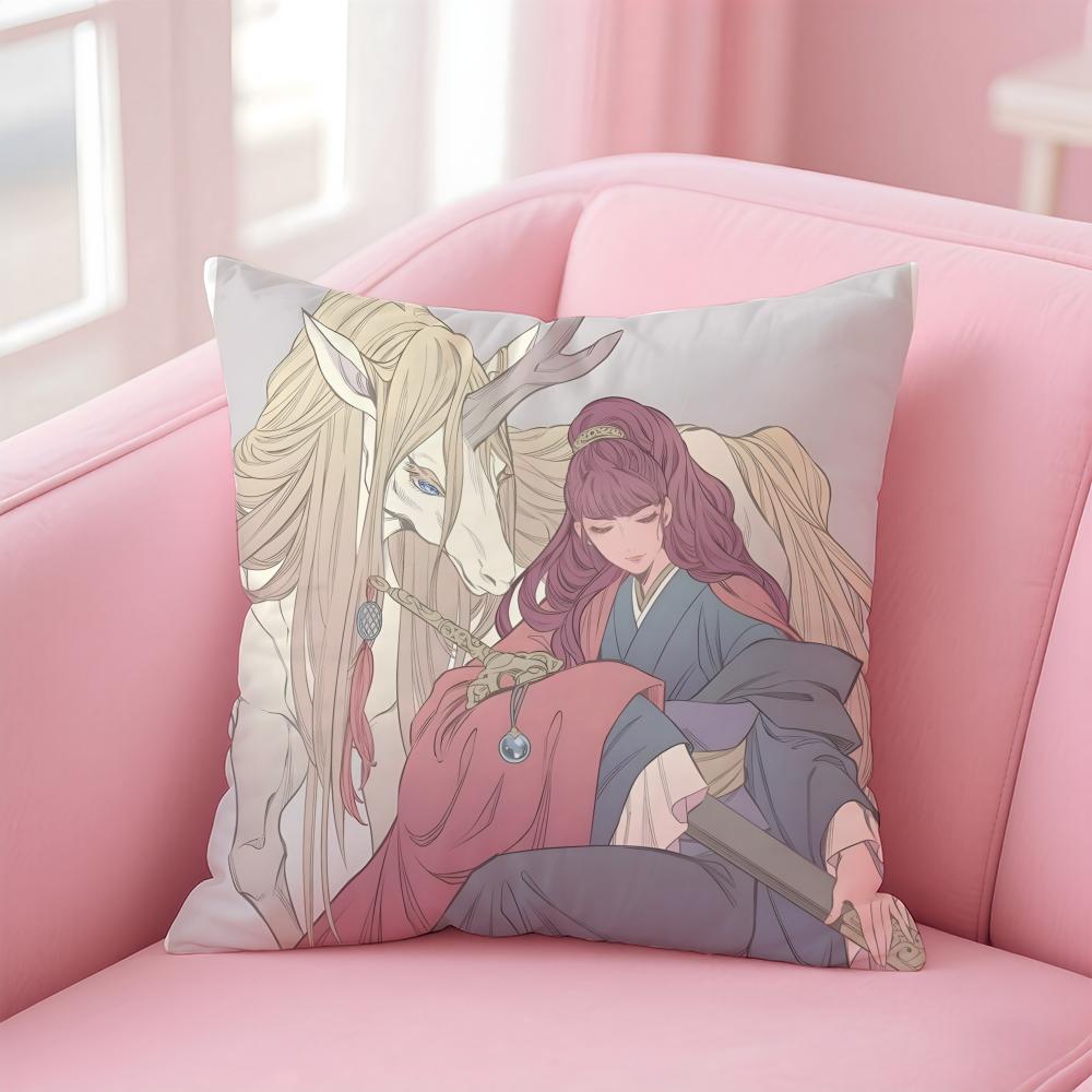Beautiful Cool Comics The Twelve KingdomsK Cushion Cover Pillow Case Soft Skin Friendly Fabric Concealed Zipper