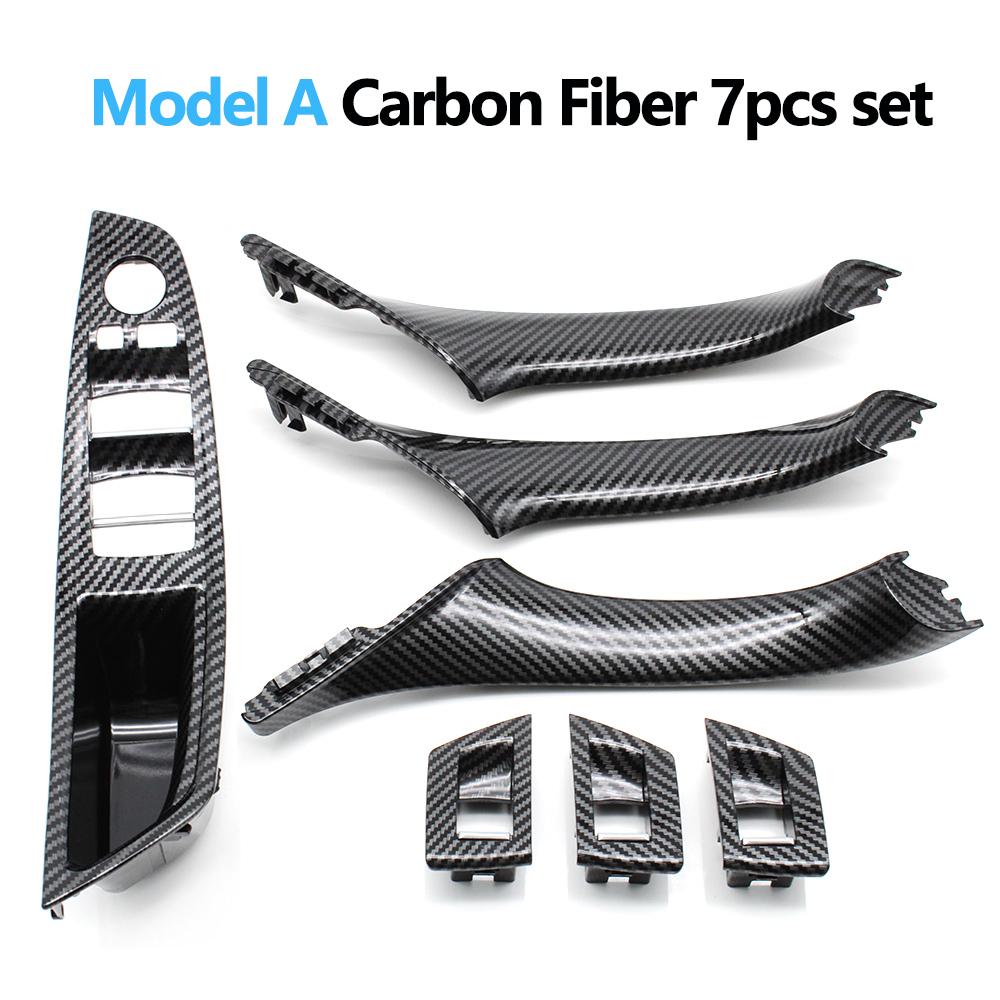 7pcs Set LHD Interior Armrest Door Handle Panel Ide Trim Cover For BMW 5 Series F10 F11 F18 520i 523i 525i 528i 535i