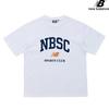 New Balance Футболка Half Club Nbned32743 Wh Nbsc с большой графикой, унисекс, с коротким рукавом