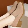 Женская обувь 2024 года, осень, новый ретро-туфли на квадратном каблуке с низким верхом, женские повседневные нескользящие туфли-лодочки, женские одинарные туфли Zapatos De Mujer