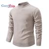 Cozy Up Men's Round Neck Solid Color Knitted Sweater Autumn and Winter Thick Base Warm Outer Wear Sweater