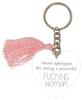 Acrylic Key Chain Engraved Strong Women Key Holder Housewarming