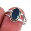 Natural Australian Opal Gemstone Handmade 925 Solid Silver Gift Ring S.7.5 N4o03