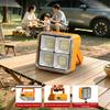 Mini Solar Camping Lamp with Stand, IP65 Waterproof Solar Type-C Rechargeable Work Light, Adjustable Outdoor Portable Emergency Light
