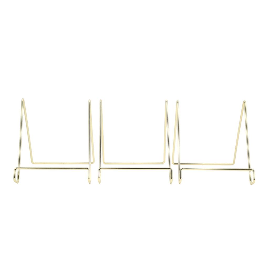 3 шт. Подставка для тарелок Многофункциональная Прочная Металлическая Устойчивая Широкое Применение Простой Дизайн Подставка для Книг для