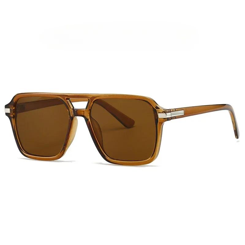 Ретро 70-х Квадратные Авиаторы Солнцезащитные очки для Женщин Мужчин Модные Винтажные с Двойной Переносицей