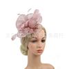 European and American Eugen yarn headgear Jockey Club mesh hair accessories bridal ball top hat headband hairpin dual-purpose style