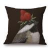 European Painting Goldfinch Rabbit Birds Flower Animals Posters Cushion Covers Decorative Pillows For Sofa XCM