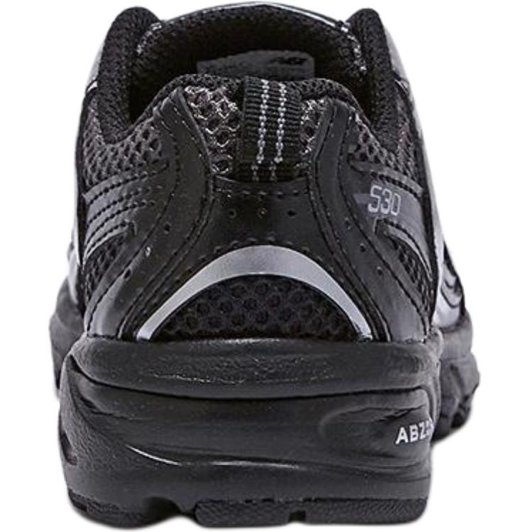 New Balance NB 530 Синтетическая кожа Полиэстер Удобные Модные Низкие Детские Беговые Кроссовки Детская кроссовка Черные PZ530LT