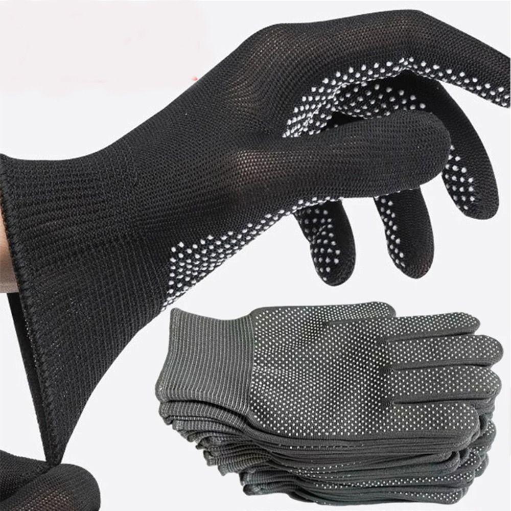 5 пар защитных рабочих перчаток, нейлоновые варежки для верховой езды, универсальные защитные перчатки для строителей