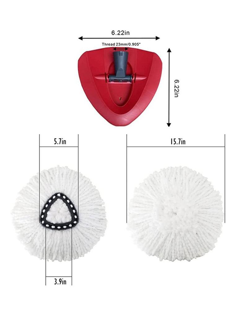 1 Вращающаяся основа для швабры, совместимая с O-cedar и Vileda, запасные части, подходит для швабры 360° с вращающимся ведром и одной емкостью