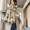 Scarf Women's Winter New Imitation Cashmere Versatile Air Conditioner Shawl Women's High-end Sense Outer Warm Scarf