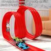 Race Car Track Toy Set Flexible Rail Car Track Tough Suction Cup Bendable Loopable Kids Car Toy Adhesive Rail Car Play Kit