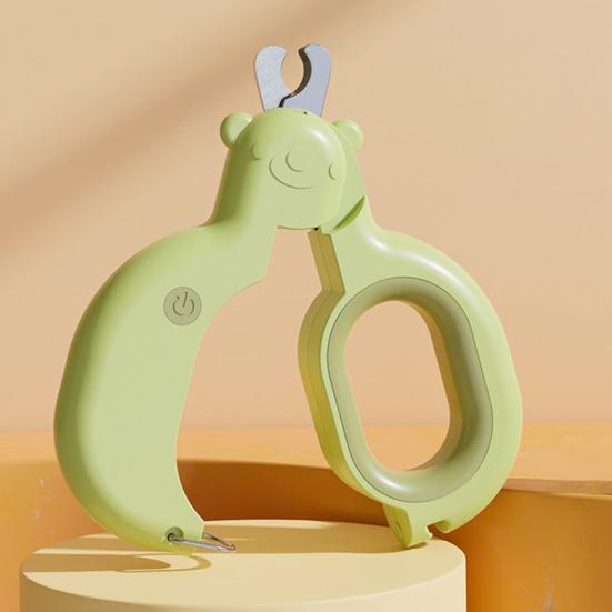 Машинка для стрижки ногтей для домашних животных со светодиодной подсветкой, острое лезвие из нержавеющей стали, эргономичная ручка, собака, кошка, кролик, триммер для когтей мелких животных, ножницы, инструмент для ухода за домашними животными