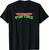 I'm Actually In My Forties 40's Vintage Retro Cartoon Gamer T-Shirt