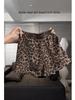 Plus Size High Waist Leopard Print Loose Shorts for Pear-Shaped Women - Summer 2025 Collection