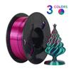 Шелковый разноцветный PLA филамент для 3D-печати, 200 г/250 г, для всех FDM принтеров.