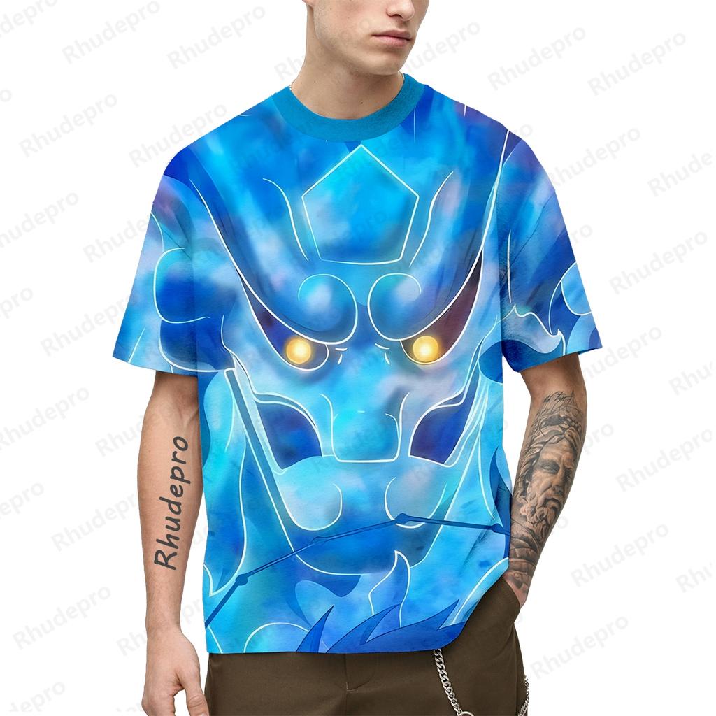 Футболки в стиле хип-хоп для мужчин, мужская футболка, новая одежда, Наруто, короткий рукав, косплей, большие размеры, одежда 2020 года, футболки, подарок, топы 2024 года