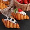 Exquisite Fake Soda Bread PU Artificial Bread Food Model Simulation Croissant Bread Table Decor