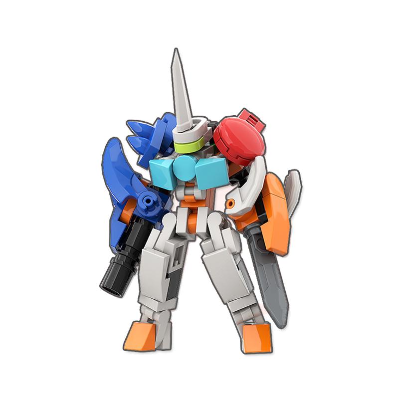 Экзоскелет меха строительные блоки мелкие частицы миниатюрный боевой робот сборная модель мальчики и девочки подарок детская игрушка