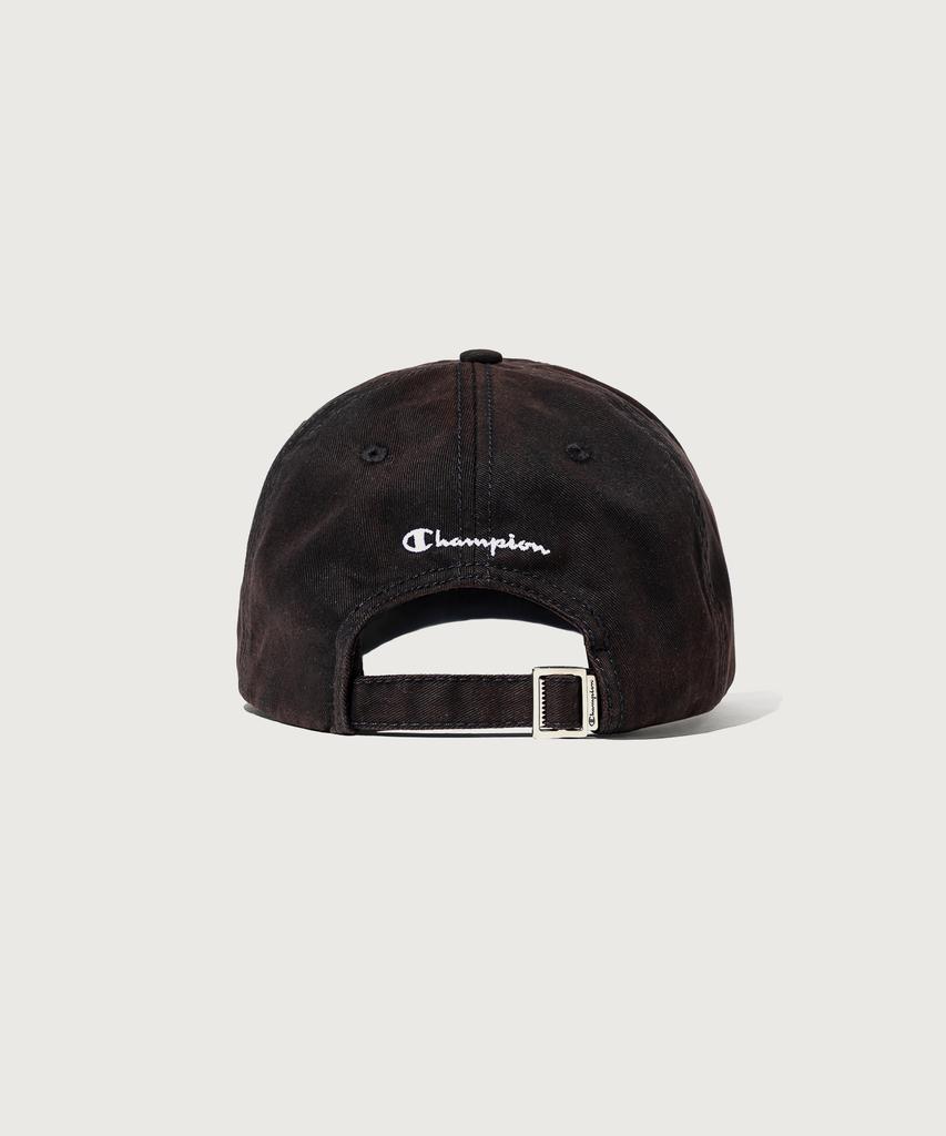 Champion Черная washed бейсболка с большим логотипом C