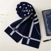 2026 New Men's Wool Plaid Scarf – Trendy Knitted Korean Style, Versatile and Warm Winter Accessory