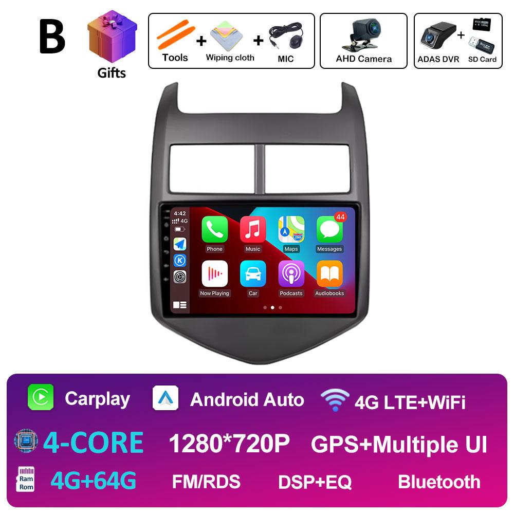 Для Chevrolet AVEO Sonic 2011 2012 2013 Интеллектуальная система Беспроводной Carplay Автомобильный мультимедийный аудио-видео проигрыватель GPS-навигация BT