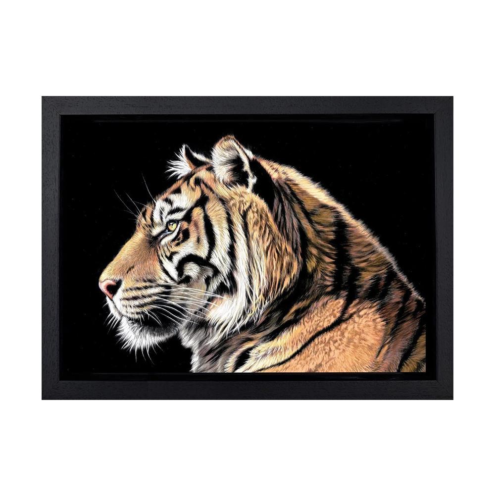 Тигр Леопард Голова Льва Животные Холст Стена Черно-белое Искусство В Темноте Поп Прохладное Искусство Современная Живопись Домашние Картины Украшения Плакаты Принты