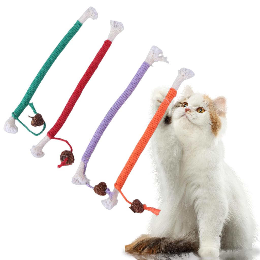 Кошки Собаки Игрушка из хлопковой веревки для агрессивного жевания Игрушка-прорезыватель для обучения чистке зубов Скрежетание зубами Интерактивная игрушка