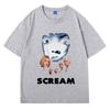 Лимитированная футболка Scream с принтом Билли Лумиса, футболка с коротким рукавом, мужская, женская, хип-хоп, винтажная, оверсайз, одежда