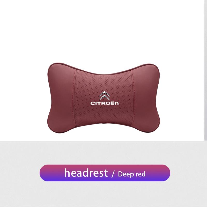 1Pcs Car Seat Headrest Auto Logo Neck Pillow For Citroen C6 C4 2CV VTS DS3 DS4 DS5 RD3 Cross Berlingo Xsara Grand Picasso Jumper ajo256