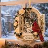 Festival Atmosphere Ornaments Red Bird Christmas Ornament, Acrylic Memorial Tree Hanging Winter Seasonal Party Supplies Decoration, Remembrance