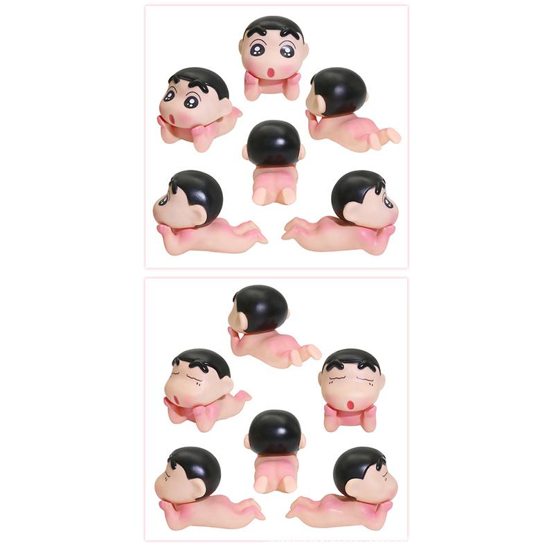 Держатель телефона Crayon Shin-Chan, аниме-украшения для рабочего стола, мини-подставка для iPhone, Samsung, Xiaomi, Huawei, планшета, телефона, игрушки, подарок
